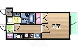 KANOACIA 5階1Kの間取り