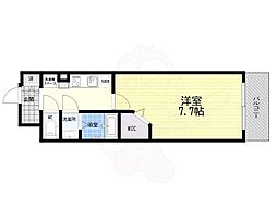 ミラージュパレス大阪ドームProsper 1Kの間取図画像
