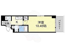 プレジール靭公園 2階/-