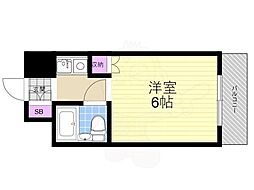 シロハイヌ千代崎 1Kの間取図画像