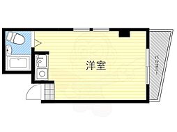 メゾン・ドアルベール ワンルームの間取図画像