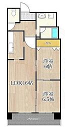 テンフォーティ 2LDKの間取図画像