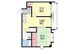 フィッシェフクハラ 2LDKの間取図画像