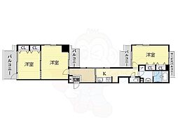 HORIELUX 3Kの間取図画像