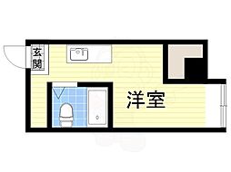 ラパンジール本田1 ワンルームの間取図画像
