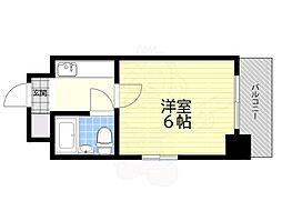 EPO長堀レジデンス2 ワンルームの間取図画像