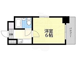 EPO長堀レジデンス2 ワンルームの間取図画像