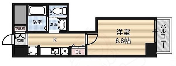 CQレジデンス大阪WEST ｜大阪府大阪市西区本田３丁目(賃貸マンション1K・7階・22.88㎡)の写真 その2