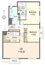 間取図画像 2LDK