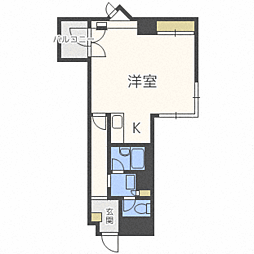 ライオンズマンション北大前第2 1Kの間取図画像