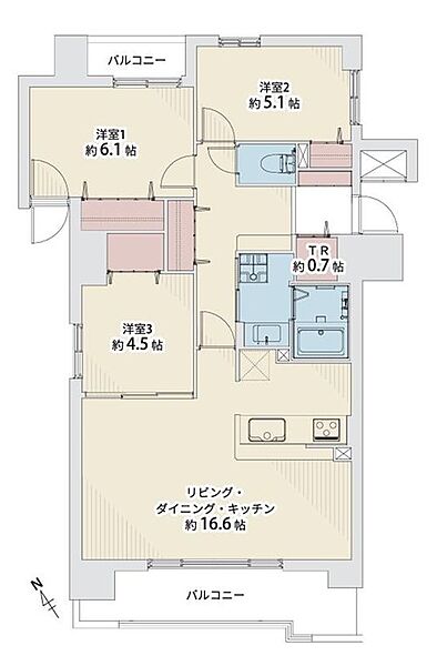 間取りを拡大表示