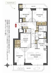 ロピアエル富丘 4LDKの間取図画像