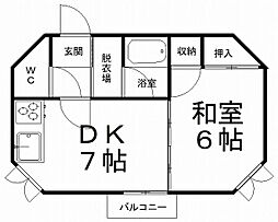間取図画像 1DK