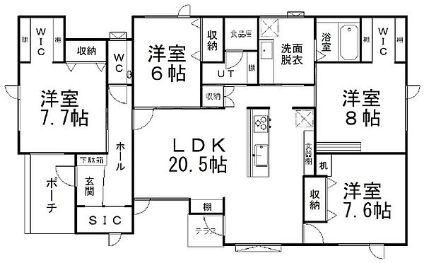 間取りを拡大表示