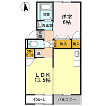 グリーンセトル　B 201 ｜ 福井県越前市村国3丁目50-5（賃貸マンション1LDK・2階・47.90㎡） その2