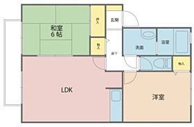 レーゾンデートル 103 ｜ 福井県越前市村国3丁目26-10（賃貸マンション2LDK・1階・53.30㎡） その2