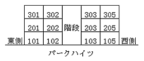 パークハイツ 305 ｜ 福井県越前市村国3丁目19-7（賃貸マンション1DK・3階・23.00㎡） その4