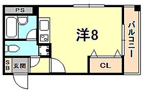 兵庫県西宮市名次町（賃貸マンション1R・2階・22.59㎡） その2