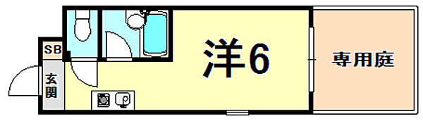 ＮＥＯダイキョー北昭和2 2-101｜兵庫県西宮市北昭和町(賃貸マンション1R・1階・16.56㎡)の写真 その2