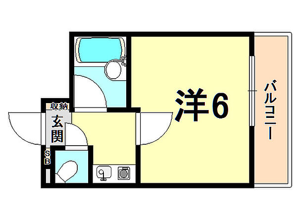 ホワイエ甲子園 111｜兵庫県西宮市甲子園口２丁目(賃貸マンション1K・1階・18.00㎡)の写真 その2