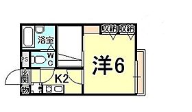 レオパレス北夙川フラット 102 ｜ 兵庫県西宮市神園町（賃貸アパート1K・1階・19.87㎡） その2