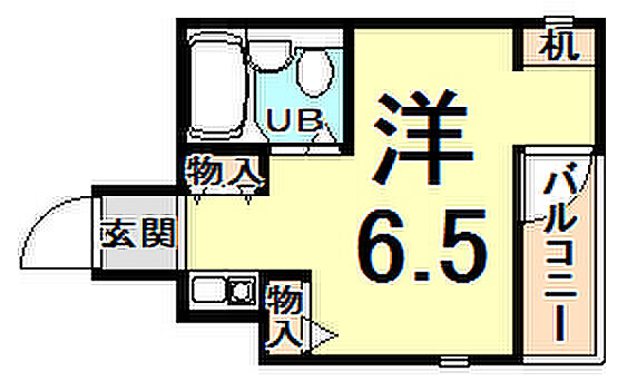 ブレシオンウエスト 316｜兵庫県西宮市大畑町(賃貸マンション1R・3階・16.37㎡)の写真 その2