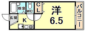 コンフォート甲子園 201 ｜ 兵庫県西宮市甲子園洲鳥町（賃貸マンション1K・2階・20.05㎡） その2