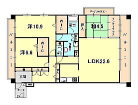 ＩＴコート苦楽園 203 ｜ 兵庫県西宮市北名次町（賃貸マンション3LDK・2階・114.70㎡） その2