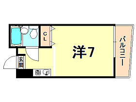 マンション麻生 403 ｜ 兵庫県西宮市産所町（賃貸マンション1R・4階・20.00㎡） その2