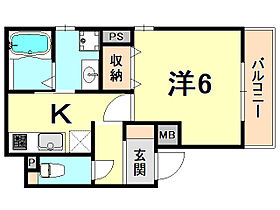 リブレメゾン香櫨園エスト 201 ｜ 兵庫県西宮市市庭町（賃貸アパート1K・2階・25.24㎡） その2