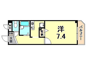 サントブエロ苦楽園 306 ｜ 兵庫県西宮市石刎町（賃貸マンション1K・3階・24.00㎡） その2