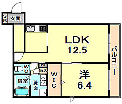 Ｐｉｎｏ　ｅ　Ｃｉｌｉｅ 405 ｜ 兵庫県西宮市安井町（賃貸マンション1LDK・4階・48.17㎡） その2