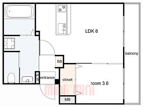 フルール甲子園 301 ｜ 兵庫県西宮市甲子園七番町（賃貸マンション1LDK・3階・28.00㎡） その2