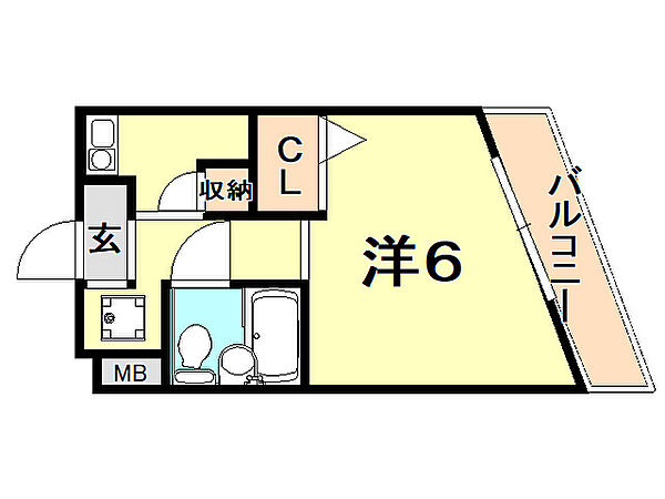 兵庫県神戸市灘区桜ヶ丘町(賃貸マンション1K・2階・18.08㎡)の写真 その2