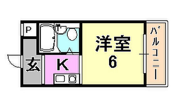 ダイドーメゾン岡本 308｜兵庫県神戸市東灘区本山中町４丁目(賃貸マンション1K・3階・15.08㎡)の写真 その2