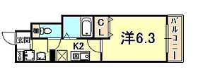 ＷＥＥＤ15 302 ｜ 兵庫県神戸市東灘区本山北町１丁目（賃貸マンション1K・3階・22.55㎡） その2