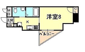 ＢＥＬＡＩＲ住吉 905 ｜ 兵庫県神戸市東灘区住吉宮町７丁目（賃貸マンション1K・9階・26.36㎡） その2