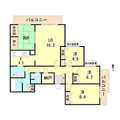 物件の間取り