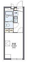 レオパレス魚崎 2階1Kの間取り
