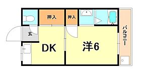 グレースシャトー 4C ｜ 兵庫県神戸市灘区神前町１丁目（賃貸マンション1DK・4階・26.00㎡） その2