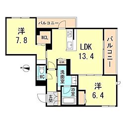 シャーメゾン 朔 OKAMOTO 2階