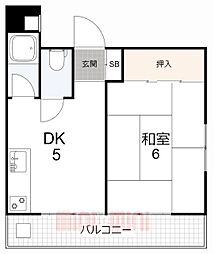 間取図画像 1DK