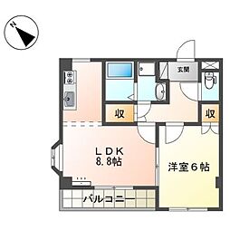 ソレイユ段上 2階