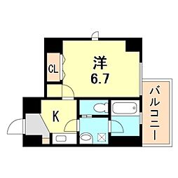 キューブコート 6階/602