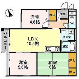 間取図画像 3LDK