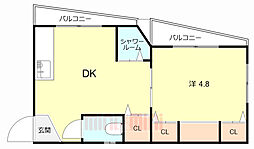 ウエストリバー 2階