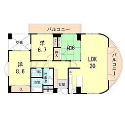 ベルコート芦屋 3階