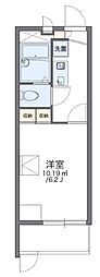レオパレスクレール猪名寺 1階1Kの間取り