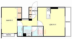 間取図画像 1LDK