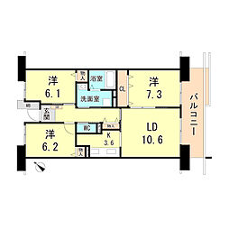 県営伊川谷第2高層住宅1号棟 8階